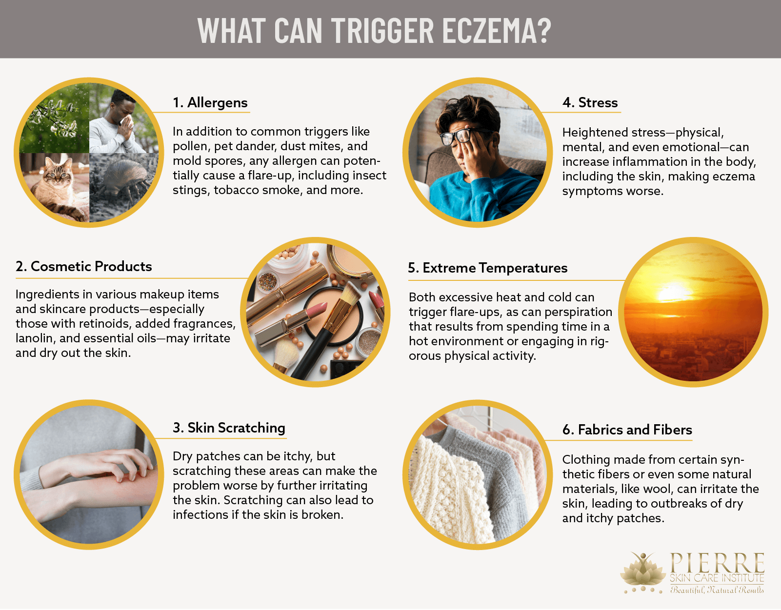 Learn multiple possible eczema triggers from Thousand Oaks’ Dr. Peterson Pierre.